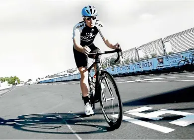  ?? WARWICK SMITH/STUFF ?? Ashhurst cyclist Kyle Hoskin has impressed on the bike this year.