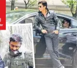  ??  ?? Shah Rukh Khan and Ajay Devgn (far left) in Bulgaria to shoot their films recently