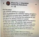  ??  ?? Silvana Santos’ notice on the Khandallah Community Noticeboar­d about her new cleaning company.