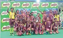  ??  ?? The Academy finished U-12 Milo runners-up in 2019