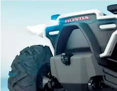  ??  ?? Honda. La marca trabaja con vehículos inspirados en la robótica para ayudar a los humanos del futuro.