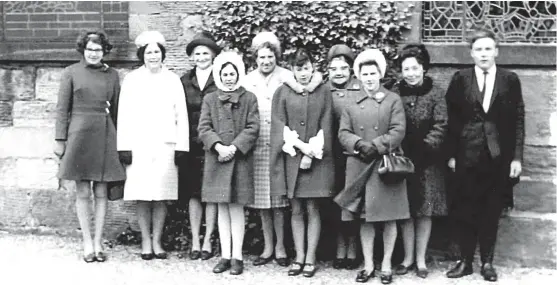  ??  ?? The photograph above, sent in by Frank Zwolinski of Gauldry, shows members of Abernethy Church choir in 1970. Pictured, from left, are Margaret McNaughton, Isobel McDonald, Mrs Ross, Angela Carr, Mrs Copeland, Helen Winton, Edith Taylor, Mrs D. Winton,...
