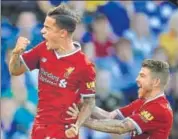  ?? AP ?? Liverpool's Philippe Coutinho opened the scoring vs the Foxes.