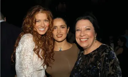  ?? Photograph: KMazur/WireImage ?? Shelley Morrison with Debra Messing and Salma Hayek at the ninth annual Screen Actors Guild awards.