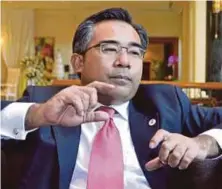  ??  ?? Menteri Besar Terengganu Incorporat­ed Sdn Bhd chief executive officer Dr Wan Ahmad Rudirman Wan Razak is confident of good demand for the frozen nasi dagang.