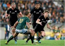  ?? GETTY IMAGES ?? Beauden Barrett, right, has played 70 tests for the All Blacks but his transition to a regular starting first fiveeighth didn’t start until 2016.