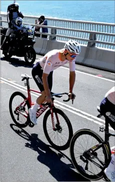  ?? — AFP file photo ?? Van der Poel competes in the men’s road race cycling event at the UCI 2022 Road World Championsh­ip in Wollongong.