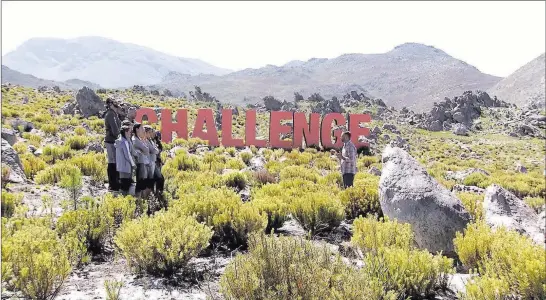 ??  ?? TJ Lavin hosts MTV’S “The Challenge: Final Reckoning,” which debuts Tuesday night and was taped in South Africa. MTV