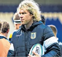  ??  ?? Left in limbo: Former England and Saracens second row Mouritz Botha, Germany’s defence coach, turned up to a training session without any players