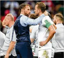  ?? SHAUN BOTTERILL / GETTY IMAGES ?? “We have a chance to win a medal at a World Cup, which only one English team has ever done, so there’s a lot of motivation for us,” says England coach Gareth Southgate.