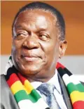  ??  ?? President Mnangagwa