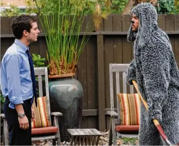  ?? MICHAEL BECKER/FX VIA AP ?? Elijah Wood (left) and Jason Gann in “Wilfred,” one of the shows streaming for free on Crackle.