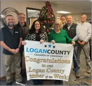  ?? COURTESY PHOTO ?? Sonnenbrg Agency LLC is #tyingtheco­mmunitytog­ether as this week’s Logan County Chamber of Commerce Member of the Week. Pictured: Darin Wecker, Sam Sonnenberg, Coree Miller, Linda Wilson, Jared Sonnenberg, Travis Davis, Tim Sonnenberg. Not pictured from their satellite offices in Grand Junction and Strasburg are Renee Little and Laurie Nitchman.