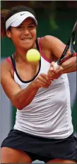  ??  ?? ATTACKING: Heather Watson is enjoying her tennis