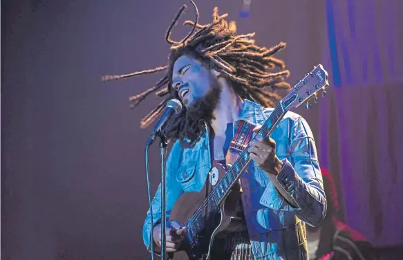  ?? ?? Bob Marley: One Love is a new biopic about the great reggae songwriter and performer and Olivia Coleman stars in Wicked Little Letters.