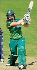  ??  ?? Young talent: Laura Wolvaardt scored 67 for South Africa