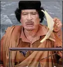  ??  ?? Tyrant: Gaddafi died in 2011