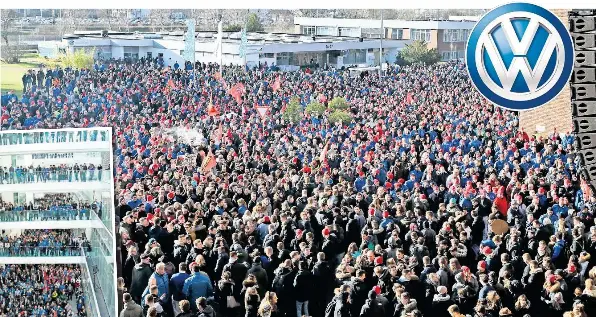 Pressreader Aller Zeitung 18 02 02 Warnstreik Bei Vw In Wolfsburg 000 Beschaftigte Legten Die Arbeit Nieder