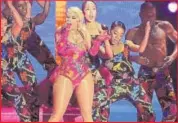  ?? PHOTO: VINCENT WEST/REUTERS ?? Rapper Nicki Minaj performs at the awards
