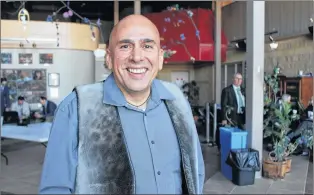  ?? ASHLEY FITZPATRIC­K/THE TELEGRAM ?? Nunatukavu­t Community Council President Todd Russell is seen here prior to offering his initial testimony at the Muskrat Falls Inquiry. Russell is one of the witnesses who will be recalled in October for another appearance, when the inquiry will look more specifical­ly at legal classifica­tions, Indigenous land claims and consultati­on tied to the hydroelect­ric project.