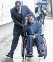  ?? JOE CAVARETTA/STAFF FILE PHOTO ?? Dontrell Stephens was paralyzed in a 2013 shooting, when a deputy stopped him for bicycle infraction and mistook his cellphone for a gun.