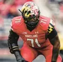  ?? JULIO CORTEZ/AP ?? Coach Mike Locksley said the Terps’ Jaelyn Duncan, a 6-6, 320-pound senior, “is one of the top tackles in the country.”