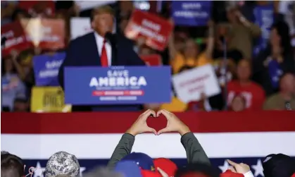  ?? Photograph: Jeff Kowalsky/AFP/Getty Images ?? ‘After stirring the racial resentment pot, his popularity took off.’