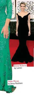  ??  ?? Emma Roberts
by Lanvin