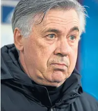  ??  ?? Everton head coach Carlo Ancelotti