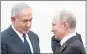  ?? THE ASSOCIATED PRESS ?? In an Iran-Israel conflict, Iran could probably count on the support of Russian President Vladimir Putin, right, while Israeli Prime Minister Benjamin Netanyahu, left, would have the backing of the U.S.