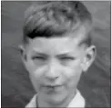  ??  ?? Raymond Blunden as a boy