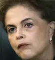  ?? UESLEI MARCELINO/REUTERS ?? Rousseff’s popularity has collapsed.