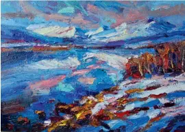  ??  ?? ‘Early December, Loch Dromna’ oil on canvas 50x70cm