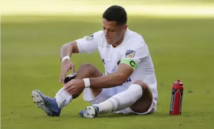  ?? Photograph: Michael Wyke/AP ?? Javier Hernández has one goal in eight appearance­s this season for LA Galaxy.