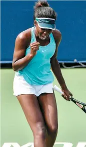  ??  ?? Françoise Abanda voudra atteindre le tableau principal du US Open aujourd’hui.