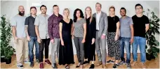  ??  ?? Team Kind with CEO and Founder Charlotta Tönsgård in the middle and Pavithra of Creative Software second from the right