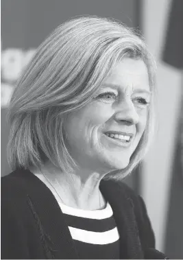  ?? COLLEEN DE NEVE / SPECIAL TO POSTMEDIA ?? Alberta Premier Rachel Notley’s recent address to the Calgary Chamber of Commerce was much better received than her speech to the same group in 2015, Jen Gerson writes.