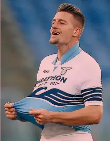  ?? GETTY ?? Sergej Milinkovic, 23 anni, alla Lazio dal 2015, 4 gol in stagione