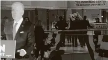  ?? NurPhoto via Getty Images ?? Climate activists briefly protest during a speech in Philadelph­ia by then-Democratic presidenti­al nominee Joe Biden.