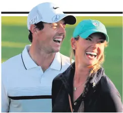  ??  ?? Rory McIlroy with his American wife Erica Stoll, whom he married last year
