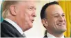  ?? Photo / AP ?? Donald Trump and Leo Varadkar discussed Brexit.