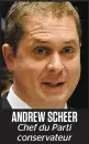  ??  ?? ANDREW SCHEER Chef du Parti conservate­ur