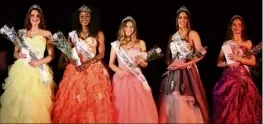  ??  ?? Les autres miss : Pauline Bréhon, miss Hyères Carqueiran­ne, Assita Koné, miss La Londe - Porte des Maures, Marie Pugliese, miss Saint-Cyr - Sainte-Baume, Aline Pedrona, miss La Seyne - Saint-Mandrier et Linoa Lumineau, miss SixFours - Ollioules.