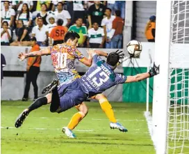  ?? IMAGO7 ?? Franco Faría hizo el tercer gol de Alebrijes.