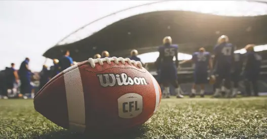  ?? THE CANADIAN PRESS/FILES ?? There have been media reports that the CFL’S attempts to secure financial assistance from the federal government have been derailed, at least for now.