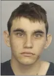  ?? BROWARD COUNTY JAIL VIA AP ?? This photo provided by the Broward County Jail shows Nikolas Cruz.