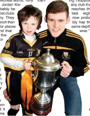  ?? Gavin White with his brother Killian and the Andy Merrigan Cup in 2017 in the Pres Monestery NS, Killarney ??