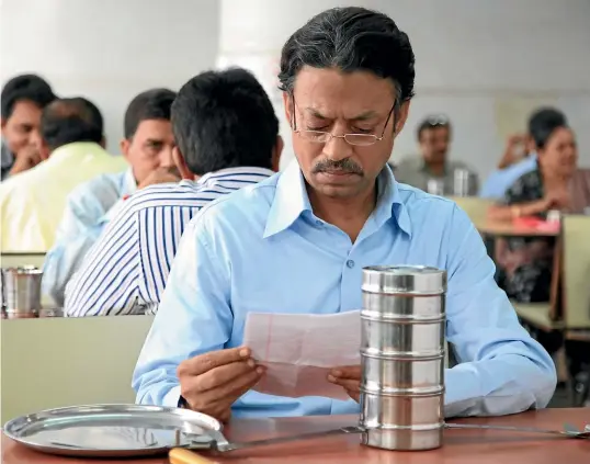  ??  ?? Irrfan Khan, pictured in the film The Lunchbox, was one of the few Indian actors to become a box-office draw in America.