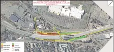  ?? Contribute­d photo ?? Plans for the ongoing work to recreate the Exit 33 interchang­e on the Stratford end of the Moses Wheeler Bridgeport, is scheduled to be completed in two years.