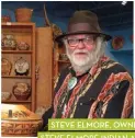  ??  ?? STEVE ELMORE, OWNER, STEVE ELMORE INDIAN ART